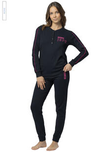 PIGIAMA DONNA LUNGO JERSEY LOTTO 