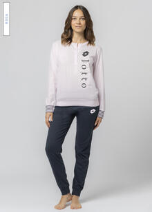 PIGIAMA DONNA LUNGO JERSEY LOTTO 