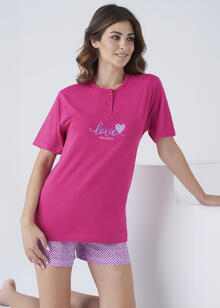PIGIAMA DONNA MEZZA MANICA PANTALONCINO IN SCATOLA 