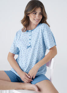 PIGIAMA DONNA MEZZA MANICA PANTALONCINO IN SCATOLA 