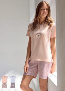PIGIAMA DONNA MEZZA MANICA PANTALONCINO 