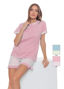 PIGIAMA DONNA MEZZA MANICA PANTALONCINO 