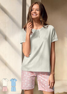 PIGIAMA DONNA MEZZA MANICA PANTALONCINO 