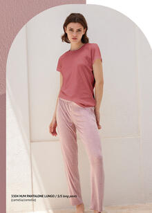 PIGIAMA DONNA MEZZA MANICA PANTALONE LUNGO JADEA 