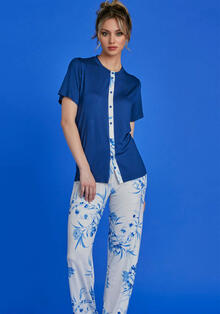 PIGIAMA DONNA MEZZA MANICA PANTALONE LUNGO 