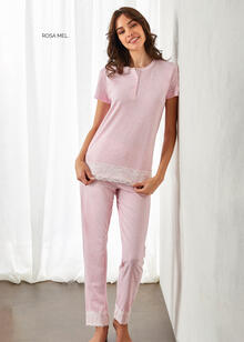 PIGIAMA DONNA MEZZA MANICA PANTALONE LUNGO 