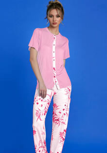 PIGIAMA DONNA MEZZA MANICA PANTALONE LUNGO 