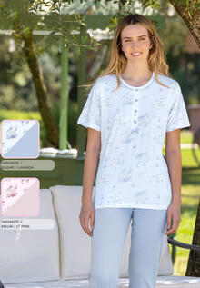 PIGIAMA DONNA MEZZA MANICA PANTALONE LUNGO 