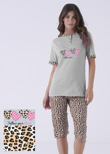 PIGIAMA DONNA MEZZA MANICA PESCATORE 