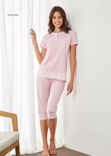 PIGIAMA DONNA MEZZA MANICA PINOCCHIETTO 