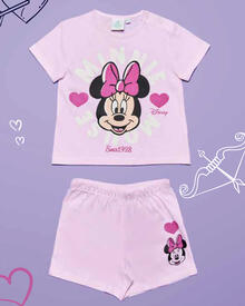 PIGIAMA NEONATA IN JERSEY DI COTONE CORTO 