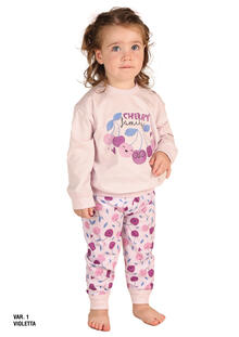 PIGIAMA NEONATA JERSEY LUNGO 