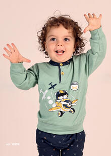 PIGIAMA NEONATO LUNGO IN COTONE 