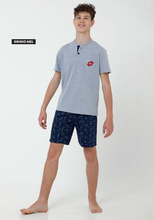 PIGIAMA RAGAZZO MEZZA MANICA PANTALONCINO 