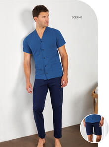 PIGIAMA UOMO 3 PEZZI APERTO 