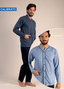 PIGIAMA UOMO LUNGO APERTO CALIBRATO 