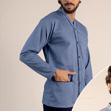 PIGIAMA UOMO LUNGO JERSEY APERTO 