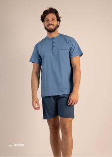 PIGIAMA UOMO MEZZA MANICA PANTALONCINO 