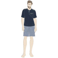 PIGIAMA UOMO MEZZA MANICA PANTALONCINO 
