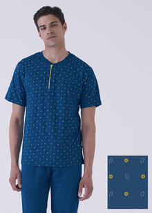 PIGIAMA UOMO MEZZA MANICA PANTALONE LUNGO 