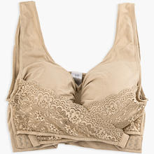 REGGISENO CON COPPE IMBOTTITE IN MICROFIBRA E PIZZO 