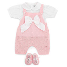 SALOPETTE CORTA NEONATA CON SCARPINA E MAGLIA M/M 