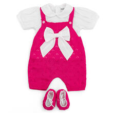 SALOPETTE CORTA NEONATA CON SCARPINA E MAGLIA M/M 