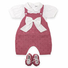SALOPETTE CORTA NEONATA CON SCARPINA E MAGLIA M/M 