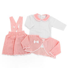 SALOPETTE GONNA 3 PEZZI CON BOLERINO ESTIVO 