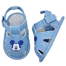 SANDALO ESTIVO NEONATO MICKEY IN TELA DI COTONE 