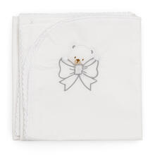 SET 3 QUADRATI DI MUSSOLA IN PERCALLE 100% COTONE 