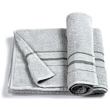 SET ASCIUGAMANI 1+1 VISO CM 55X100 E OSPITE 40X55 