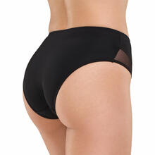 SLIP MICROFIBRA CON INSERTI IN TULLE SUL GIROGAMBA 