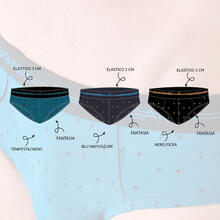 SLIP UOMO ELASTICIZZATO ELASTICO ESTERNO 