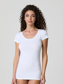 T-SHIRT MEZZA MANICA COTONE ELASTICIZZATO 