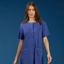 VESTAGLIA DONNA JERSEY MEZZA MANICA ABBOTTONATA 
