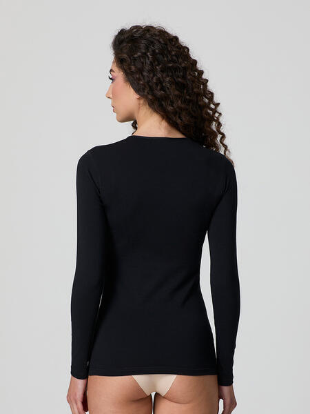 maglia-donna-cotone-elasticizzato-collo-incollato