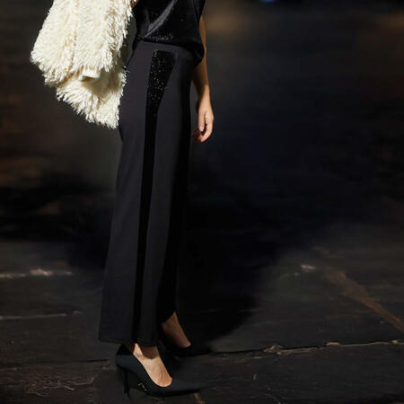 pantalone-donna-ampio-con-banda-punti-luce-lurex