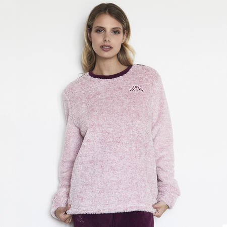 pigiama-donna-coral-sherpa-coral-pantalone