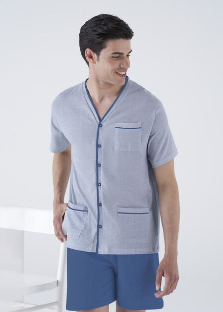 pigiama-uomo-mezza-manica-aperto-pantaloncino-scatolato
