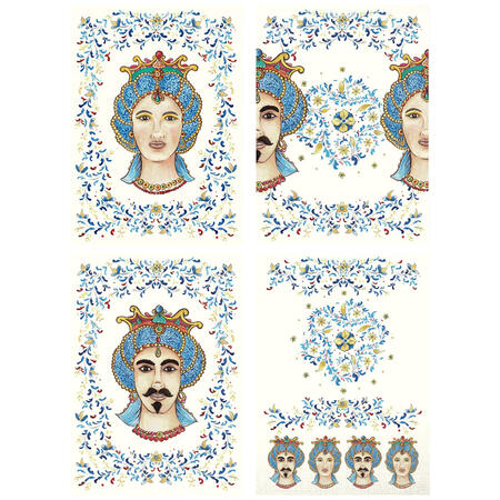 set-4-asciugapiatti-tessuto-cm-50x70-stampati-teste-di-moro-62330