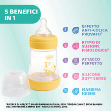 BIBERON ANTICOLICA P5 NEUTRO 150 ML FLUSSO LENTO SILICONE 