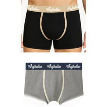 BOXER UOMO BORDI IN CONTRASTO COTONE ELASTICIZZATO 