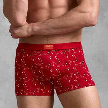 BOXER UOMO COTONE ELASTICIZZATO ROSSO NATALE