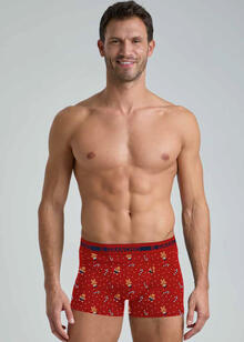 BOXER UOMO NATALIZIO COTONE ELASTICIZZATO 