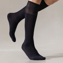 CALZA UOMO LUNGA COTONE ELASTICIZZATO 