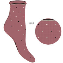 CALZINO DONNA CORTO CALDO COTONE MODA SMERLATO 