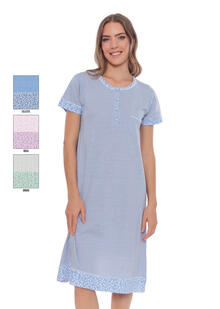 CAMICIA DA NOTTE DONNA MEZZA MANICA 