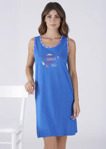 CAMICIA DA NOTTE SPALLA LARGA JERSEY IN SCATOLA 