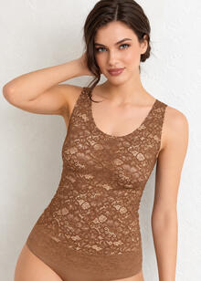 CANOTTA DONNA SPALLA LARGA PIZZO 